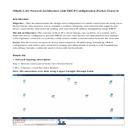 LAN Netork Architecture with DHCP