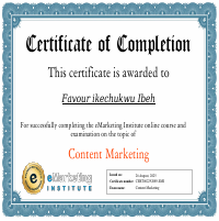 Content Marketing certification 