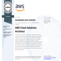 AWS Cloud Solution Architect
