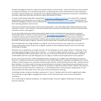 Writing Sample- AI in Digital Marketing