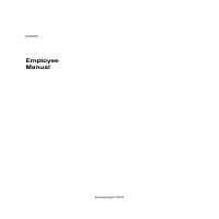 Partial Employee Handbook
