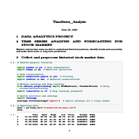 Time Series Analysis of Stock Market