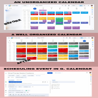 A well organized Calendar providing a unified view