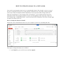 Wrote Article on New Gmail Look