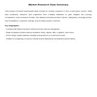 Market reseach 