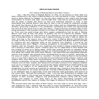 BELIEF IN GOD - a refelective writing