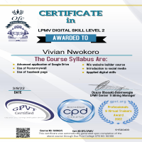 Digital skill certificate
