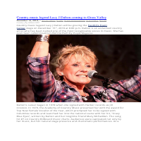 Concert Press Release