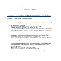 Executive Summary Portfolio