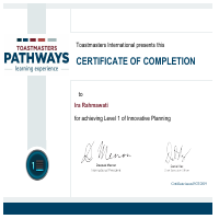 Pass the first level of public speaking class