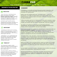 Concept for Cannabis Accelerator Fund