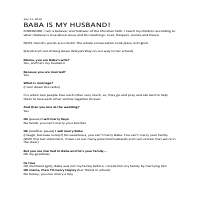 Baba is my husband