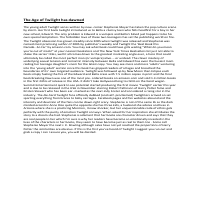 Twilight article