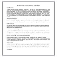 A test essay written for a client