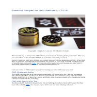 CBD Recipes for Wellness