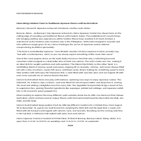 Press Release for Hama (restaurant)