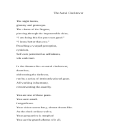 The Astral Clocktower-Poem