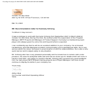 Recommendation for working as a project coach.