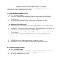 Google Workspace Training Proposal
