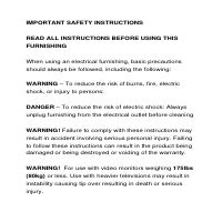 Translation: Safety Instructions