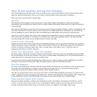 Blog: Healthy Eating During the Holidays 