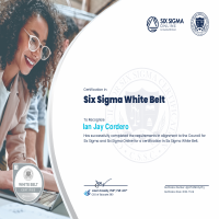 LEan Six Sigma White Belt Certificate