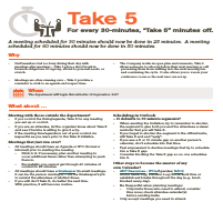 Internal Communications Sample #1 