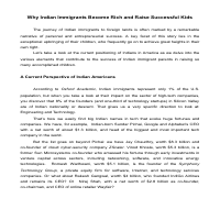 Why Indian Immigrants Become Rich