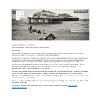 The Lost Years Project website project