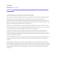 Article: Women in violent extremism