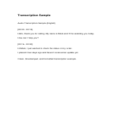 Transcription Sample