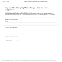 Bookkeeping Methodology