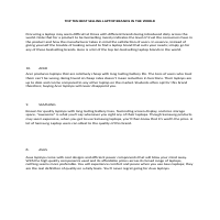 The best laptops you can possibly have