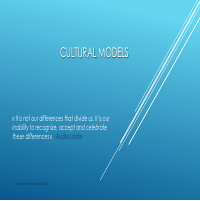 Cultural Models