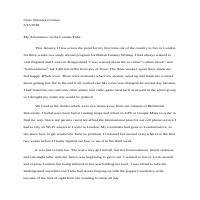 Small essay/study abroad