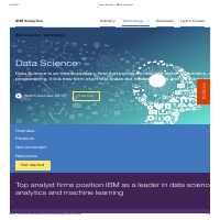 Web page: IBM Data Science