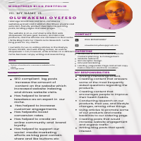 Wordpress Blog portfolio