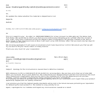Drafted letter by me