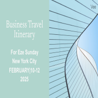BUSSINES ITINERARY