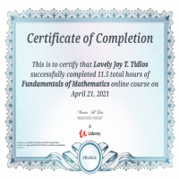 FUNDAMENTALS MATHEMATICS online course