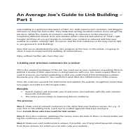 Read this simple yet powerful blog for link building about
