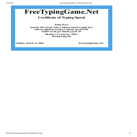 Typing Speed Result
