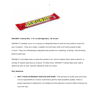 Zagnut candy bar product description.