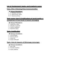 Ms word work