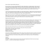 Coffee article health