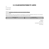 Interview invitation sample