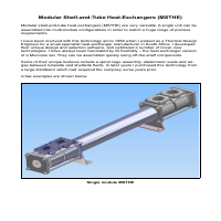 Modular S&T Heat-Exchangers