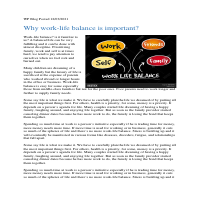 Published WordPress Blog