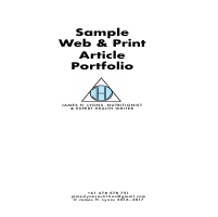 Web and Print Portfolio - 2019