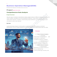 Project  data Analysis overview